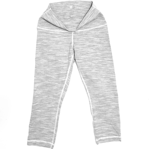lululemon athletica Pants - Lululemon Wunder under crop grey NWOT