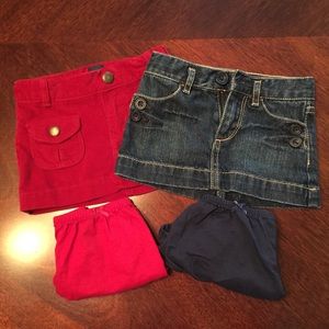 Two baby gap skirts