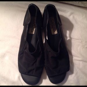 Black slip-on shoe