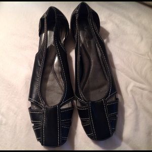Black slip-on shoe