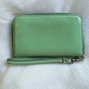 Mint green fossil wallet