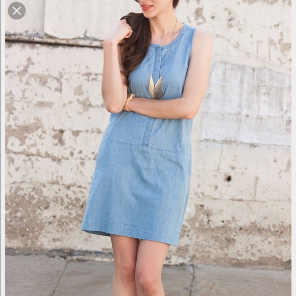 denim chambray dress