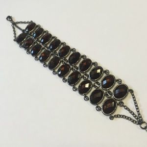 Lia Sophia Brown Jewel Bracelet