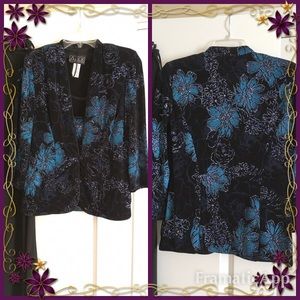 Glitter Jacquard Jacket Dress