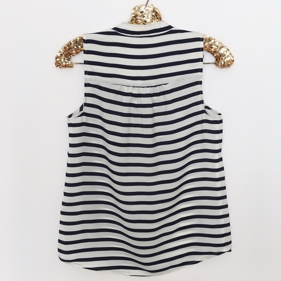 ❌ SOLD❌ J.Crew Striped Blouse - Picture 3 of 4