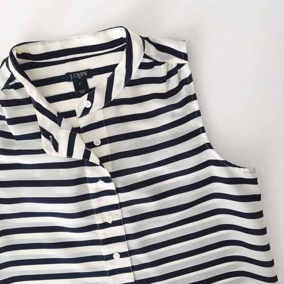 ❌ SOLD❌ J.Crew Striped Blouse - Picture 4 of 4