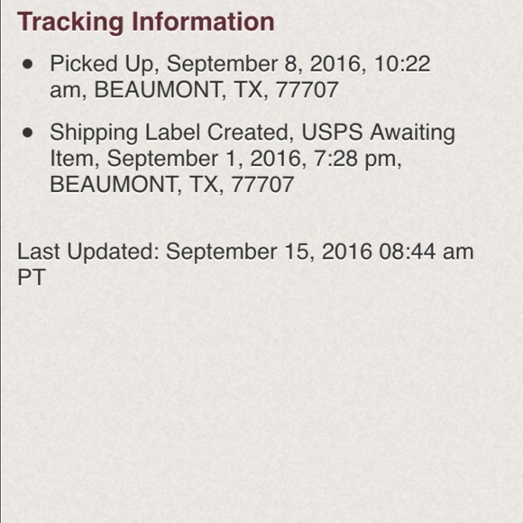 Tracking number - Picture 2 of 2