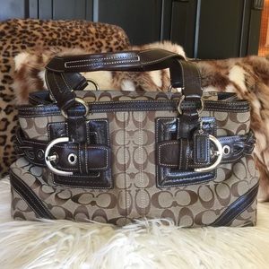 Authentic signature coach handbag
