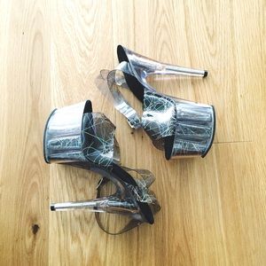 Luscious Clear Platform Heels