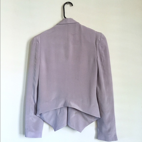 Rebecca Minkoff Becky Silk Blazer LILAC - Picture 3 of 4