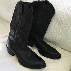 Men's Black Leather Boots