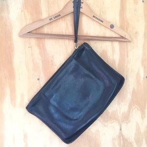 Vintage COACH X-large Wristlet Clutch Black