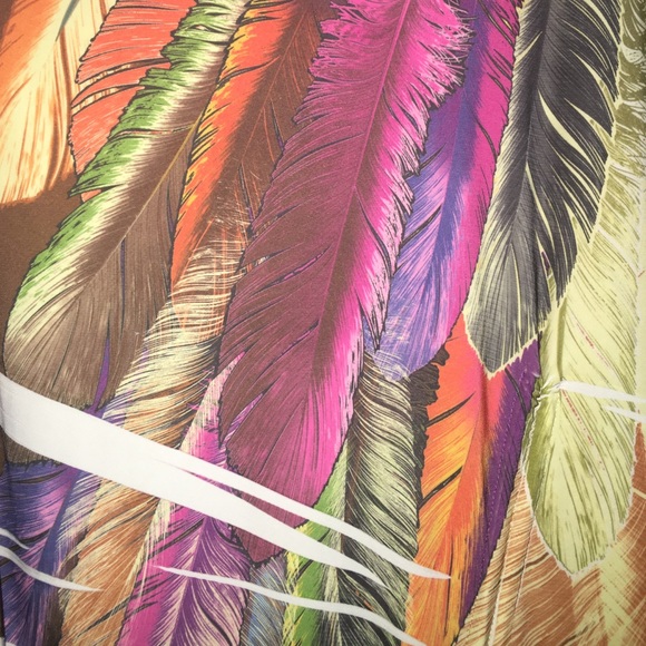 One shoulder stretchy colorful dress - Picture 2 of 4