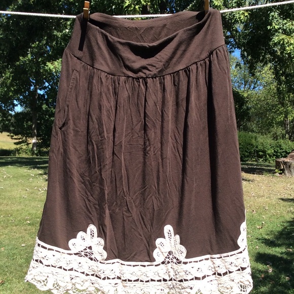 Brown Ann Taylor Loft skirt
