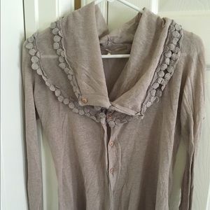 Anthro sweater cardigan