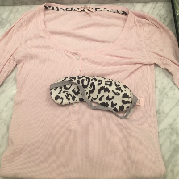 Victoria's Secret Henley leopard pajama set