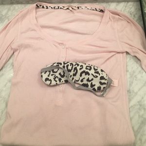 Victoria's Secret Henley leopard pajama set