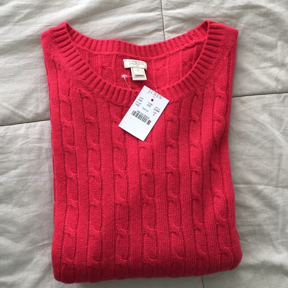 J. Crew Sweaters - 🆕 Red J.Crew Cable Knit ⬇REDUCED⬇