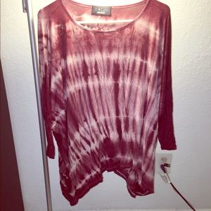 Oversize tie dyed top
