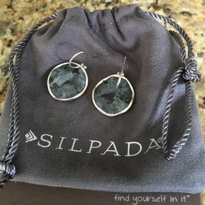 Silpada smokey gray earrings