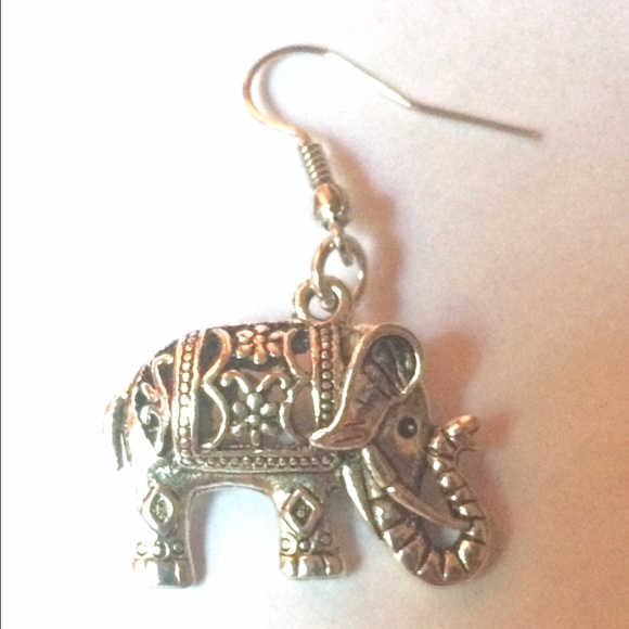 NWOT Lucky Elephant Earrings - Picture 2 of 2
