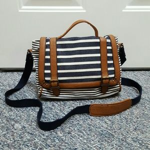 Striped Crossbody Bag