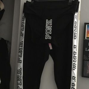 PINK sports bra and workout pants