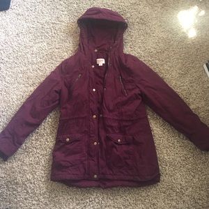 Maroon parka