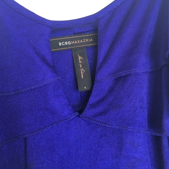 BCBGMAXAZRIA sz sm dark purple layers keyhole tank - Picture 2 of 3