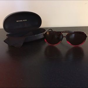 Michael Kors Ludlow Sunglasses with Hot Pink