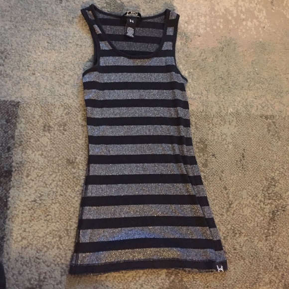 Black and silver tank top