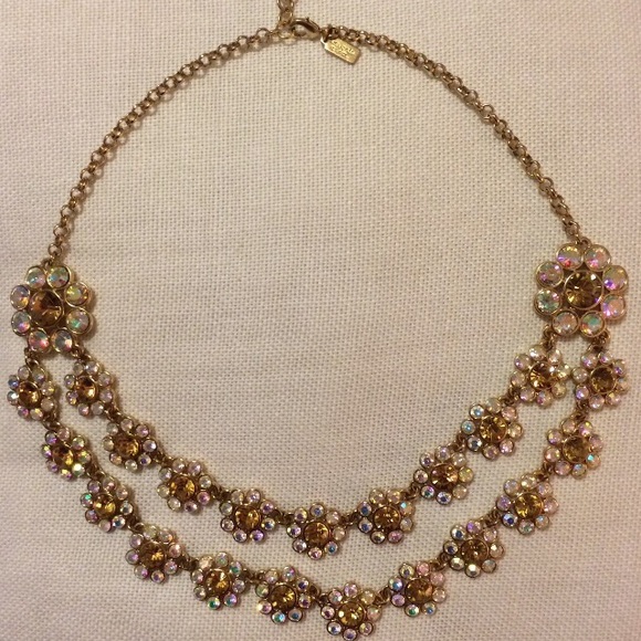 kate spade 'Trellis' Gold & Crystal Necklace