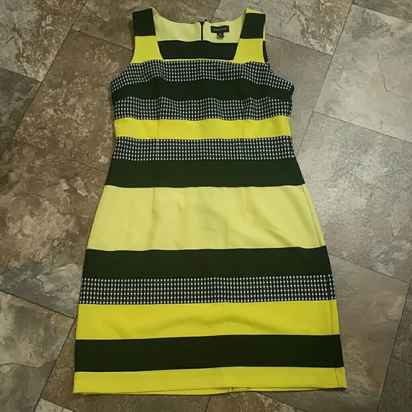 Dress with Stripes and Houndstooth