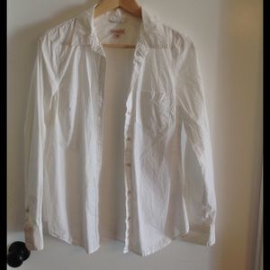White long sleeved blouse, Medium