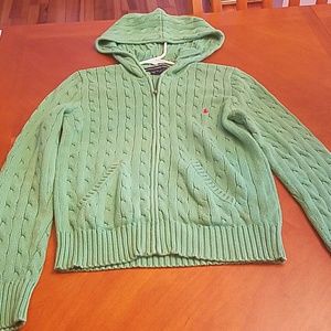 Polo hooded zip sweater