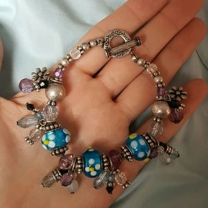 Cute Flower Charm Bracelet
