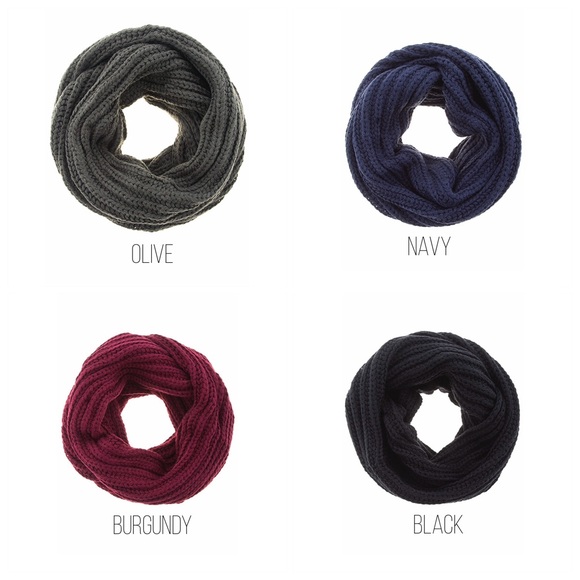 8 Colors! SOFT!!!!! Cozy Knit Infinity Scarf - Picture 2 of 4
