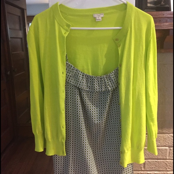 JCrew Clare Cardigan and Chemise Combo