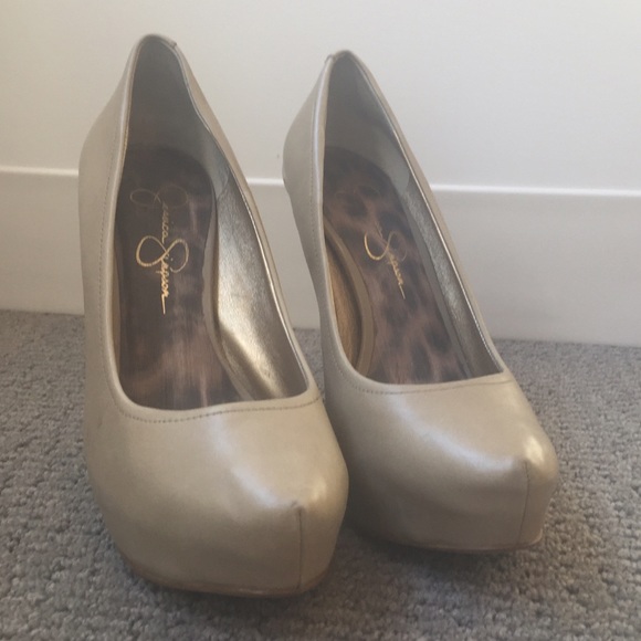 Sz 6.5 Jessica Simpson 'Francesca' nude pump