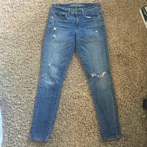 Denim skinny jeans