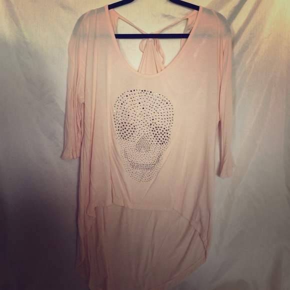 Buffalo David botton size S skull rind stone shirt