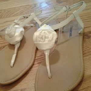 White Rose Sandals