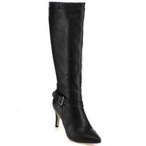 Black Knee High Stiletto Boots