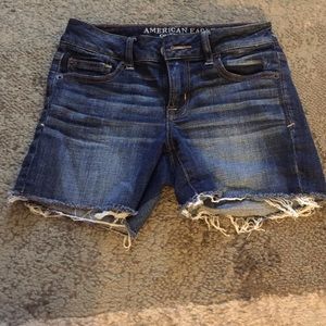 American eagle cut off high waisted jean shorts