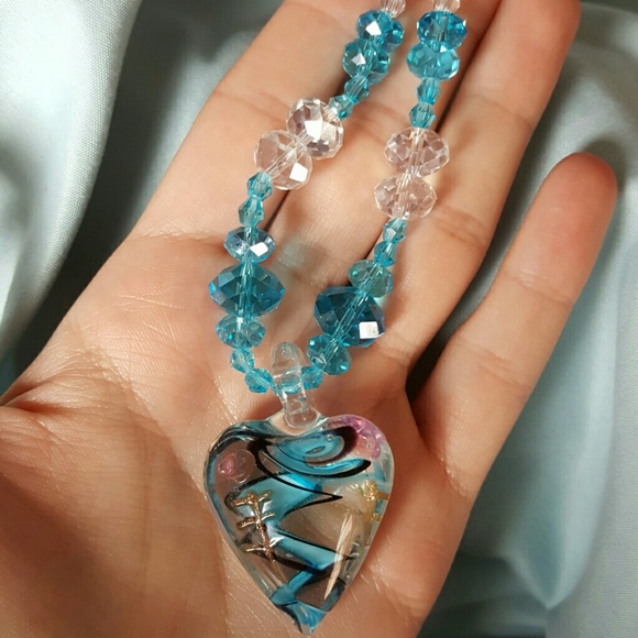 Glass Pendant Necklace