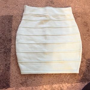 Turquoise body con mini skirt