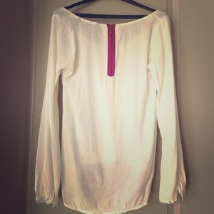 Zara Pink Zipper Blouse