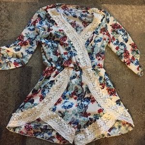 Mid sleeve romper