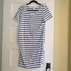 H and M Maternity Striped Dress