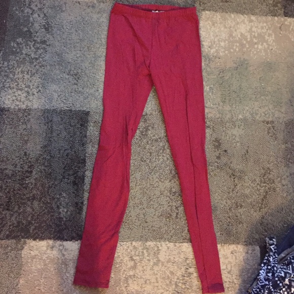 Maroon leggings never worn